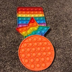 3 Pack of Pop It Fidget Toys